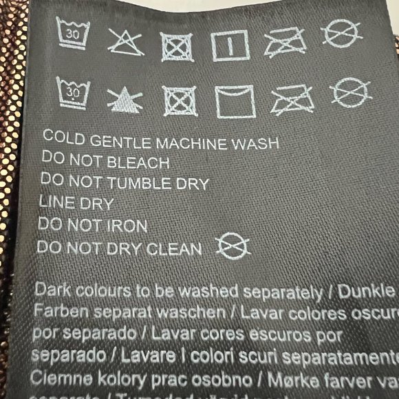 Vero Moda Curve Womens Plisse Wide Leg Pants Metallic Copper plus size 2X - Picture 12 of 13